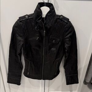 Danier Women's Black Leather Jacket